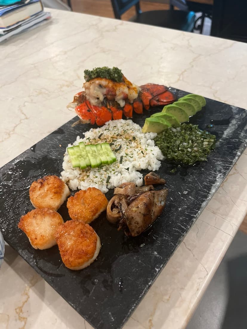 Lobster, Scallops, Chimichurri