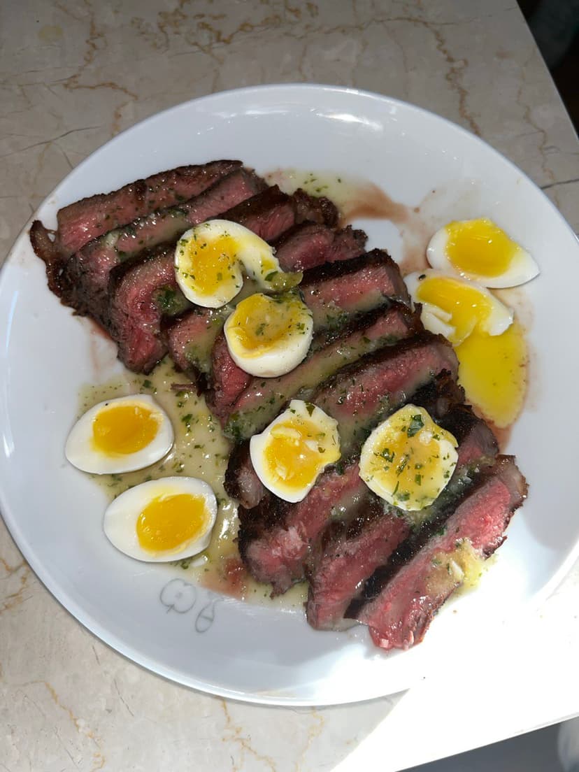 Ribeye, Eggs