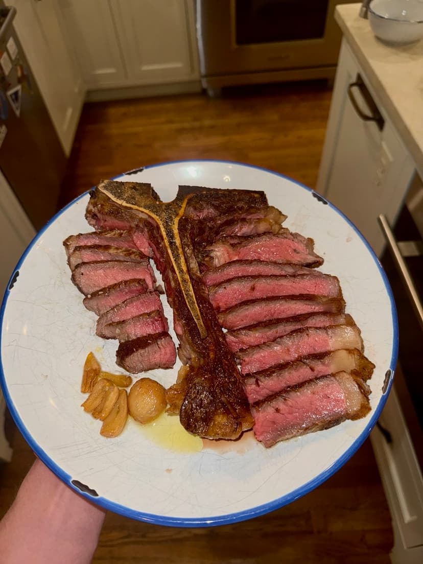Steak, Garlic Confit
